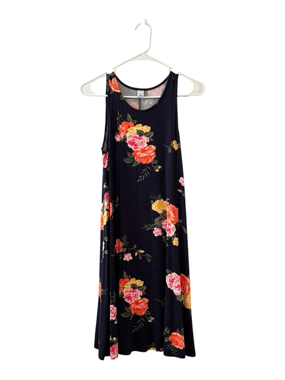 EUC - Old Navy Floral Swing Dress - Size S, Navy